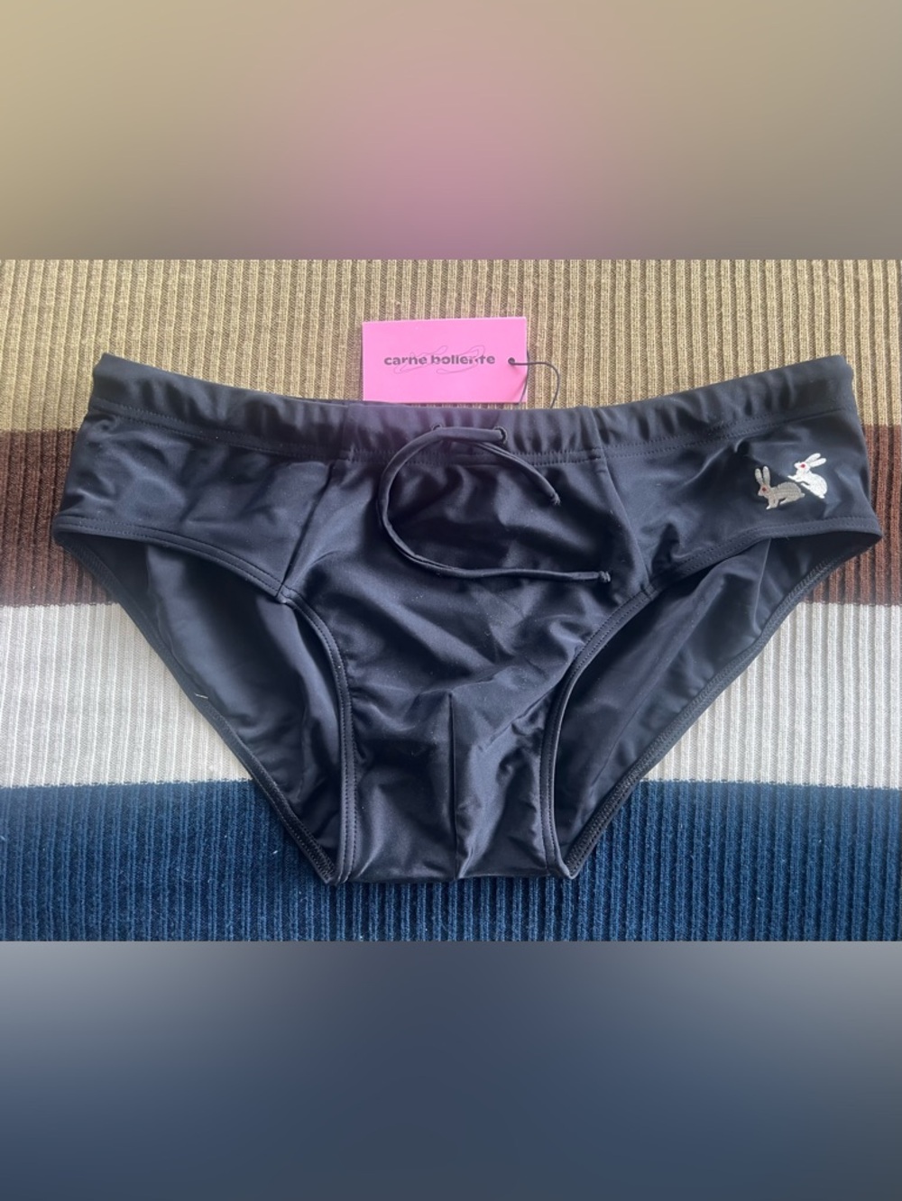 Men's Black Swim Briefs